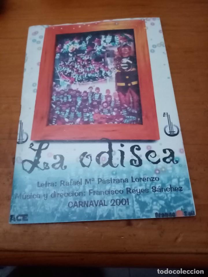 Cat&aacute;logos de m&uacute;sica: LIBRETO CARNAVAL 2001. LA ODISEA. C16L - Foto 1