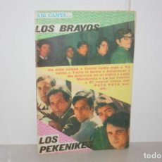 Catálogos de Música: ANTIGUO CANCIONERO DE LOS BRAVOS Y LOS PEKENIKES. AÑO 1968. Lote 223573850