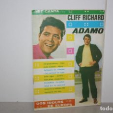 Catálogos de Música: ANTIGUO CANCIONERO CLIFF RICHARD Y ADAMO. AÑO 1968.. Lote 223574141