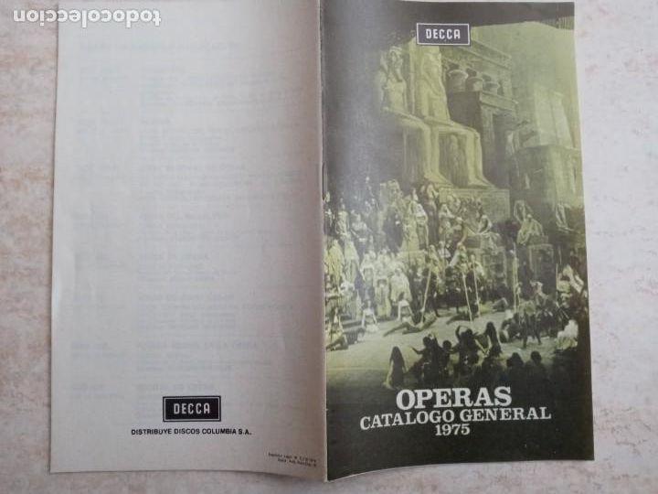 Cat&aacute;logos de m&uacute;sica: CATALOGO GENERAL OPERAS DECCA 1975 - Foto 1