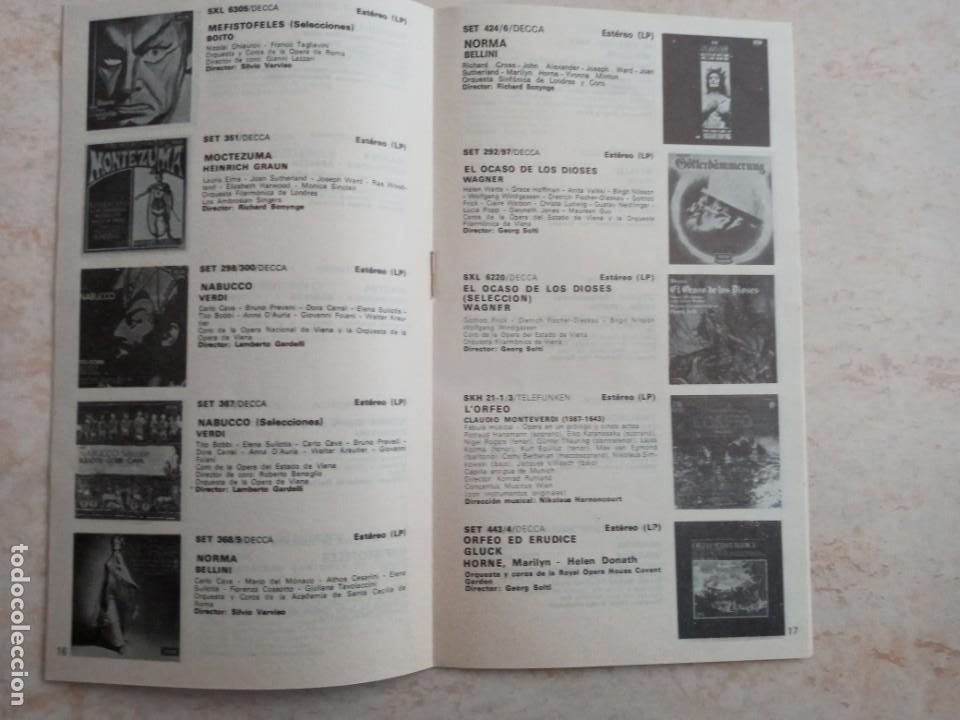 Cat&aacute;logos de m&uacute;sica: CATALOGO GENERAL OPERAS DECCA 1975 - Foto 2
