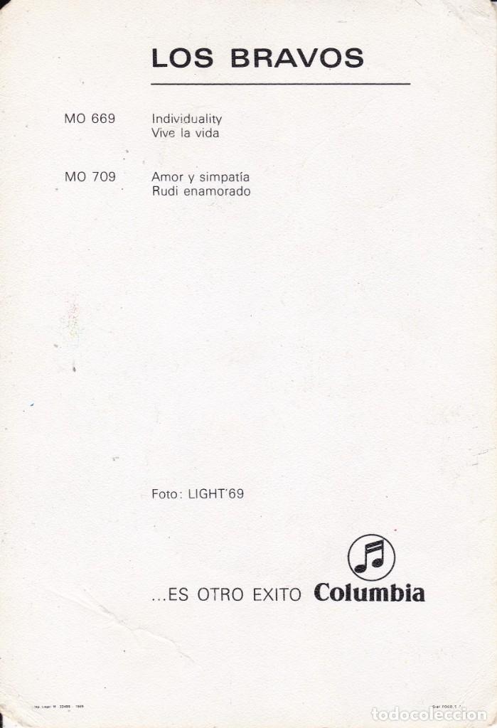 Cat&aacute;logos de m&uacute;sica: conjunto los Bravos Madrid 1965 - Foto 2