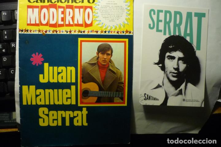 Catalogues de Musique: LOTE JUAN MANUEL SERRAT -CANCIONERO Y POSTAL