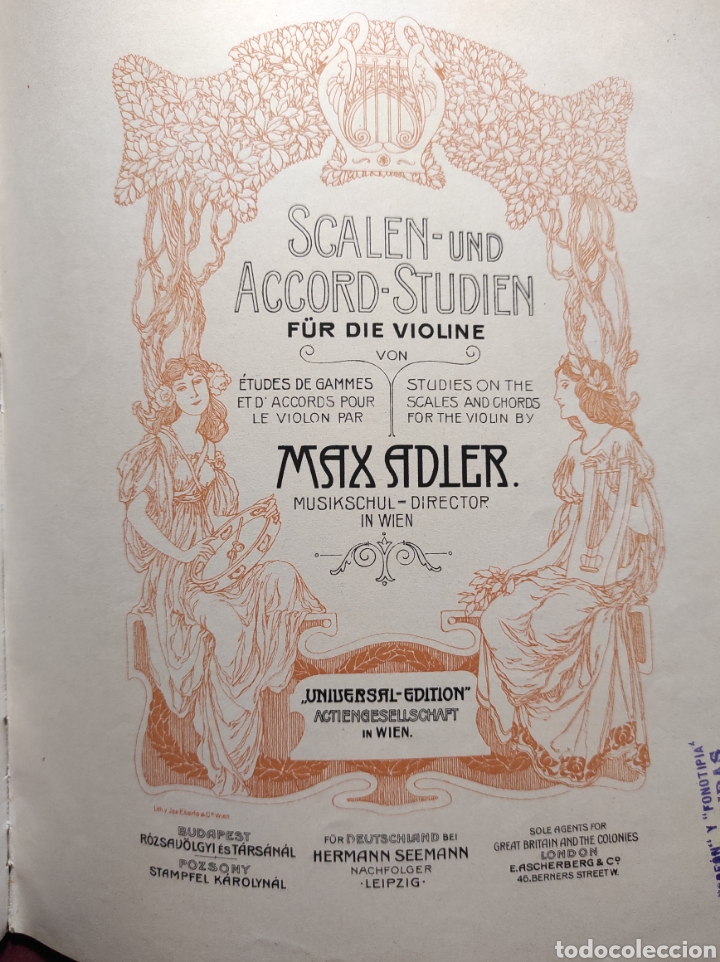 Cat&aacute;logos de M&uacute;sica: Estudio Musical viol&iacute;n
