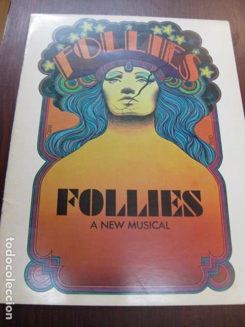 Catalogues de Musique: follies a new musical stephen sondheim - programa original teatro usa - alexis smith yvonne de carlo