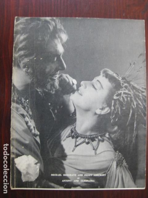 Cat&aacute;logos de M&uacute;sica: anthony and cleopatra - programa original teatro belgica - michael redgrave peggy ashcroft