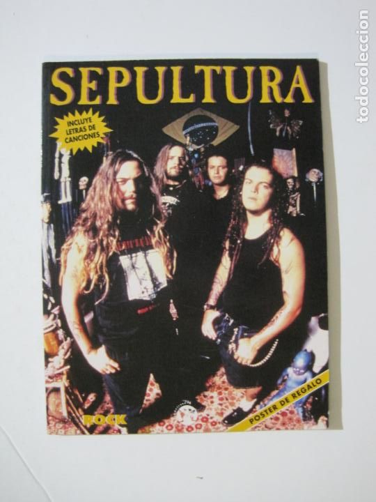Cat&aacute;logos de M&uacute;sica: SEPULTURA-REVISTA DEL GRUPO DE ROCK-CON FOTOS Y POSTER-VER FOTOS-(V-22.417)
