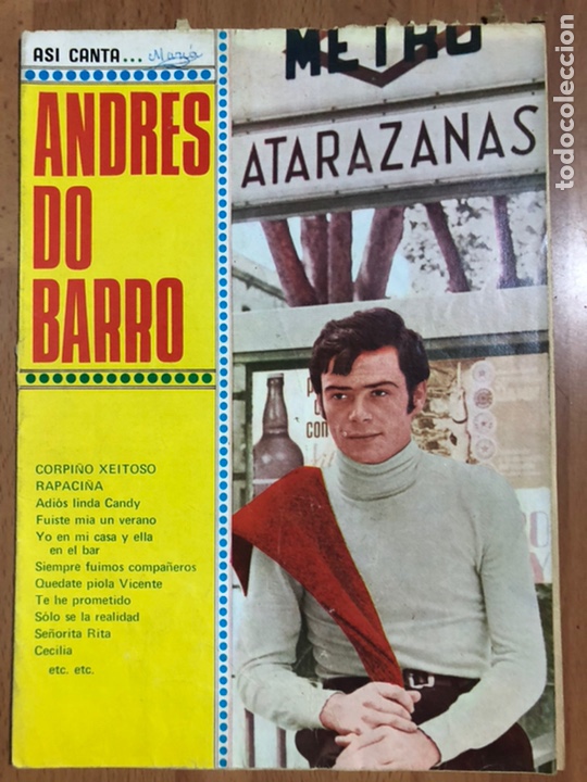 Cat&aacute;logos de M&uacute;sica: Cancionero as&iacute; canta andres do barro