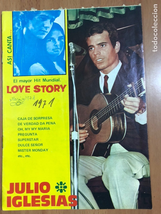 Cat&aacute;logos de M&uacute;sica: Cancionero as&iacute; canta julio iglesias.love story