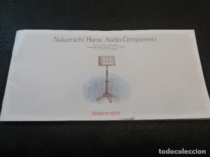 Cat&aacute;logos de M&uacute;sica: NAKAMICHI-ANTIGUO CATALOGO &middot;NAKAMICHI HOME AUDIO COMPONENTS (IDIOMA:INGLES)