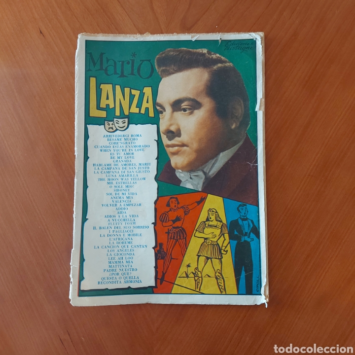 Cat&aacute;logos de M&uacute;sica: Cancionero Mario Lanza.. Estado en general como se ve en las fotos.