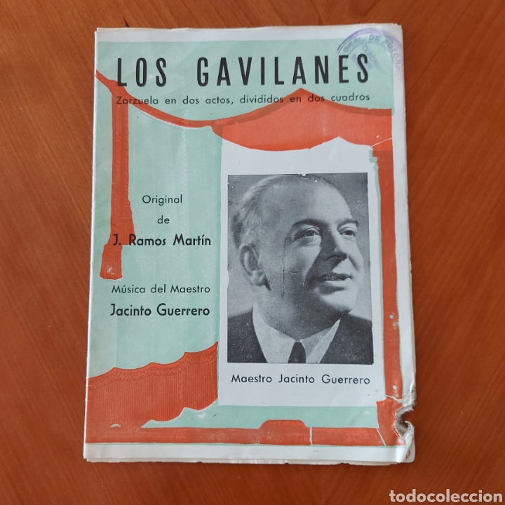 Cat&aacute;logos de M&uacute;sica: Cancionero Los Gavilanes Jacinto Guerrero Ramos Mart&iacute;n Zarzuela. Estado en general como se ve en las