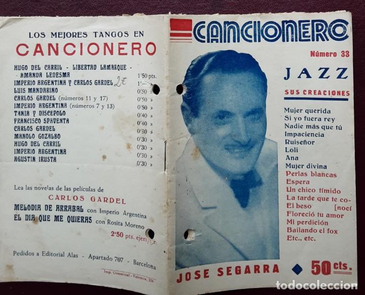 Catalogues de Musique: CANCIONERO JAZZ, JOS&Eacute; SEGARRA, EDITORIAL ALAS