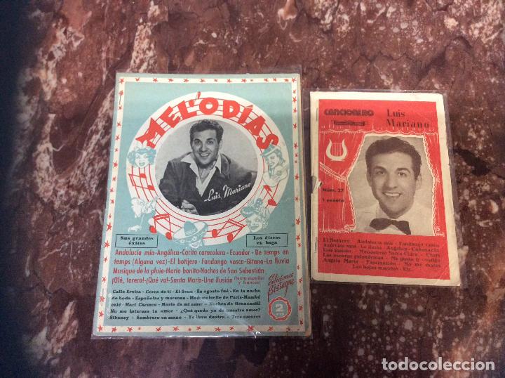 Cat&aacute;logos de M&uacute;sica: LUIS MARIANO / CANCIONEROS LOTE DE DOS..