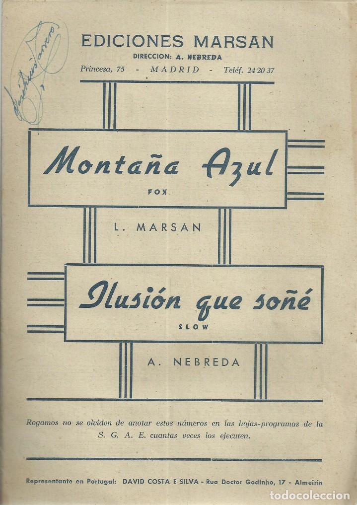 Catalogues de Musique: Monta&ntilde;a azul e Ilusi&oacute;n que so&ntilde;e de L.Marsan y A. Nebreda