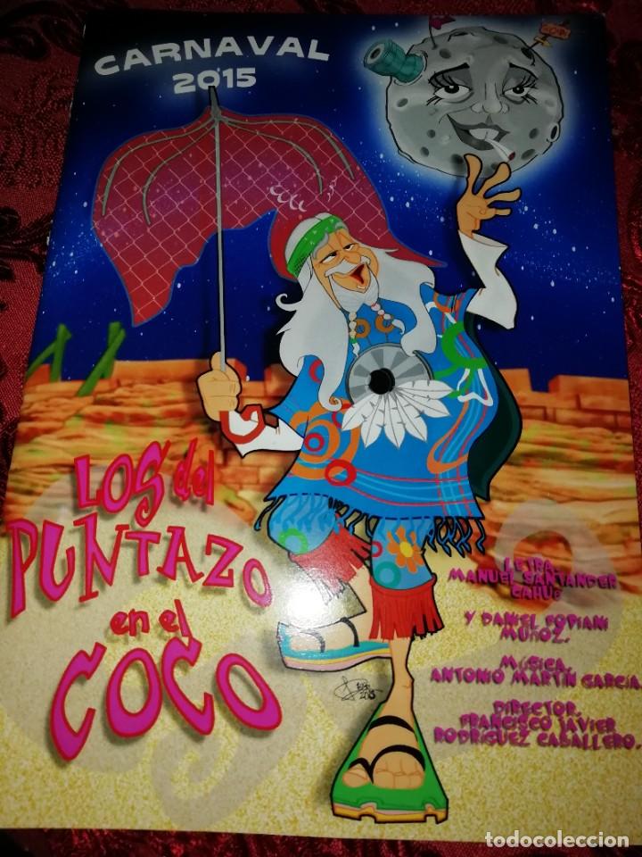 Cat&aacute;logos de M&uacute;sica: Carnaval de C&aacute;diz libreto chirigota los del puntazo en el coco de Manolito santander