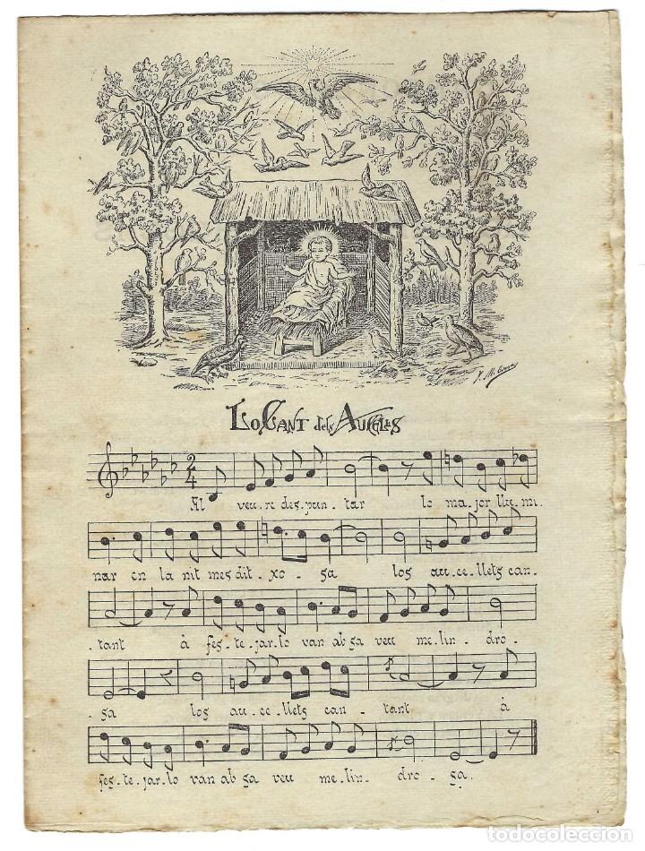 Catalogues de Musique: CAN&Ccedil;&Oacute; POPULAR CATALANA N&ordm; I- LO CANT DELS ANGELLS. LA RENAIXENSA. ILUTRACI&Oacute; COMAS- 1895