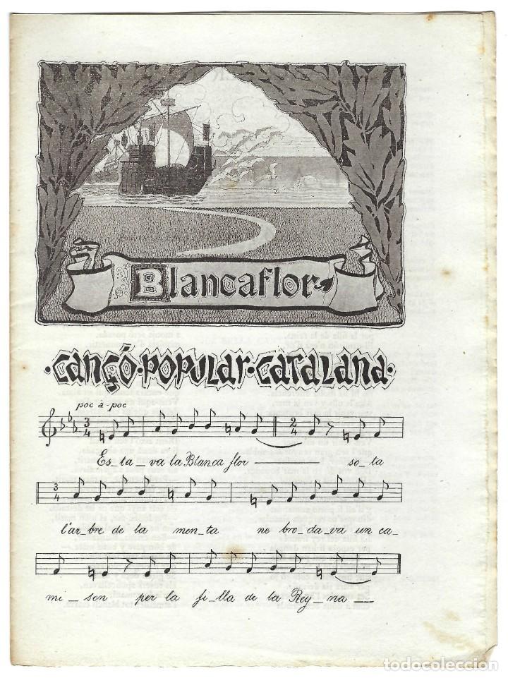 Catalogues de Musique: CAN&Ccedil;&Oacute; POPULAR CATALANA N&ordm; XIV, BLANCAFLOR. L'AVEN&Ccedil;. BARCELONA- 190?