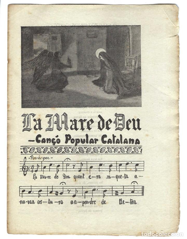 Catalogues de Musique: CAN&Ccedil;&Oacute; POPULAR CATALANA N&ordm; XXIII, LA MARE DE D&Eacute;U. L'AVEN&Ccedil;. BARCELONA- 190?