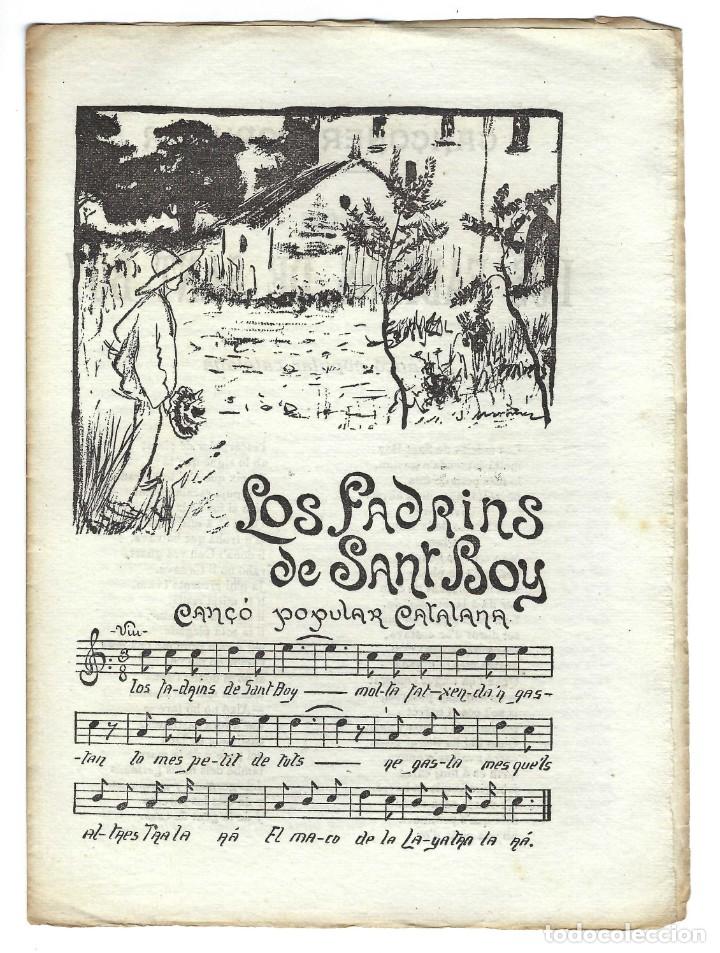 Catalogues de Musique: CAN&Ccedil;&Oacute; POPULAR CATALANA N&ordm; XXX, LOS FADRINS DE SANT BOY. LA RENAIXENSA. BARCELONA- 190?