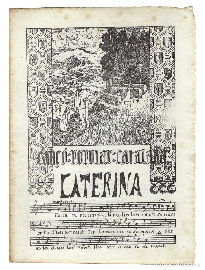 Catalogues de Musique: CAN&Ccedil;&Oacute; POPULAR CATALANA N&ordm; XLI, CATERINA. TIP. CATALANA. BARCELONA- 190?
