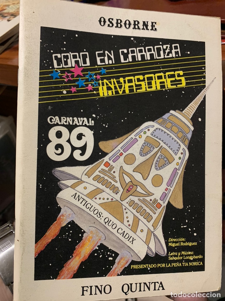 Catalogues de Musique: Carnaval 1989 C&aacute;diz libreto coro Los invasores