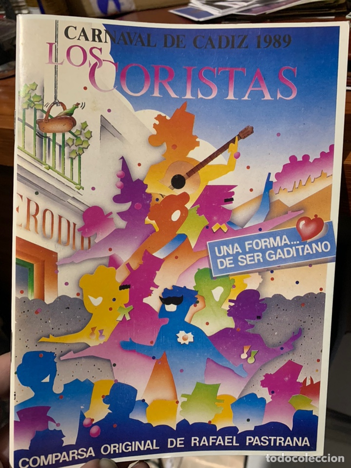 Cat&aacute;logos de M&uacute;sica: Carnaval C&aacute;diz 1989 libreto de la comparsa Los coristas de Rafael Pastrana