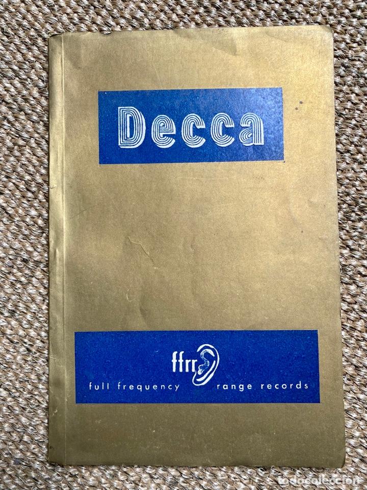 Cat&aacute;logos de M&uacute;sica: CATALOGO RESUMEN DISCOS DECCA 1949