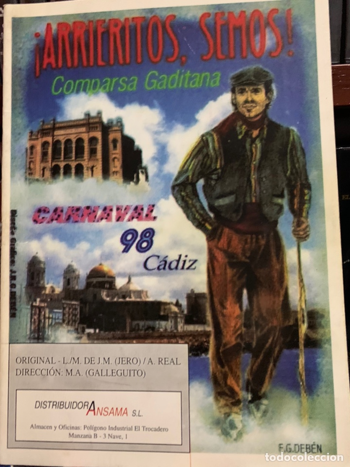 Catalogues de Musique: Carnaval C&aacute;diz 1998 libreto de la comparsa Arrieritos Semos