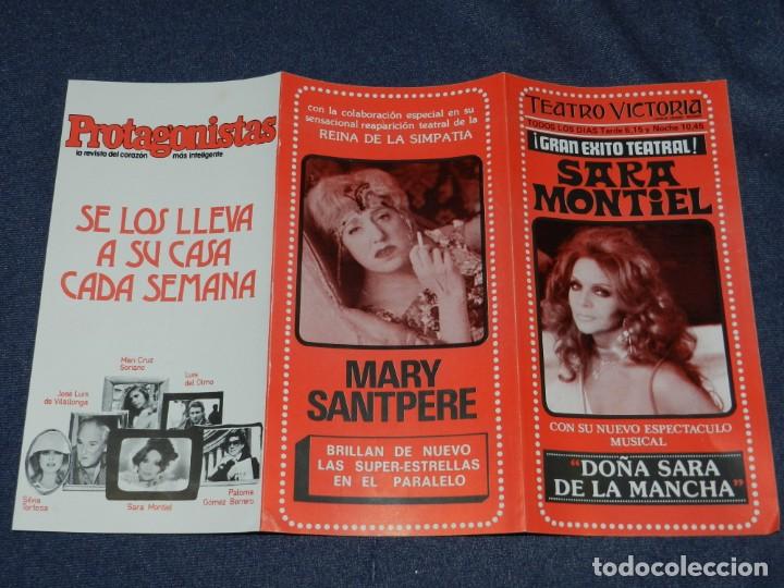 Catalogues de Musique: (M-ALB) PROGRAMA SARA MONTIEL - DO&Ntilde;A SARA DE LA MANCHA ., TEATRO VICTORIA, A&Ntilde;OS 70 - 80