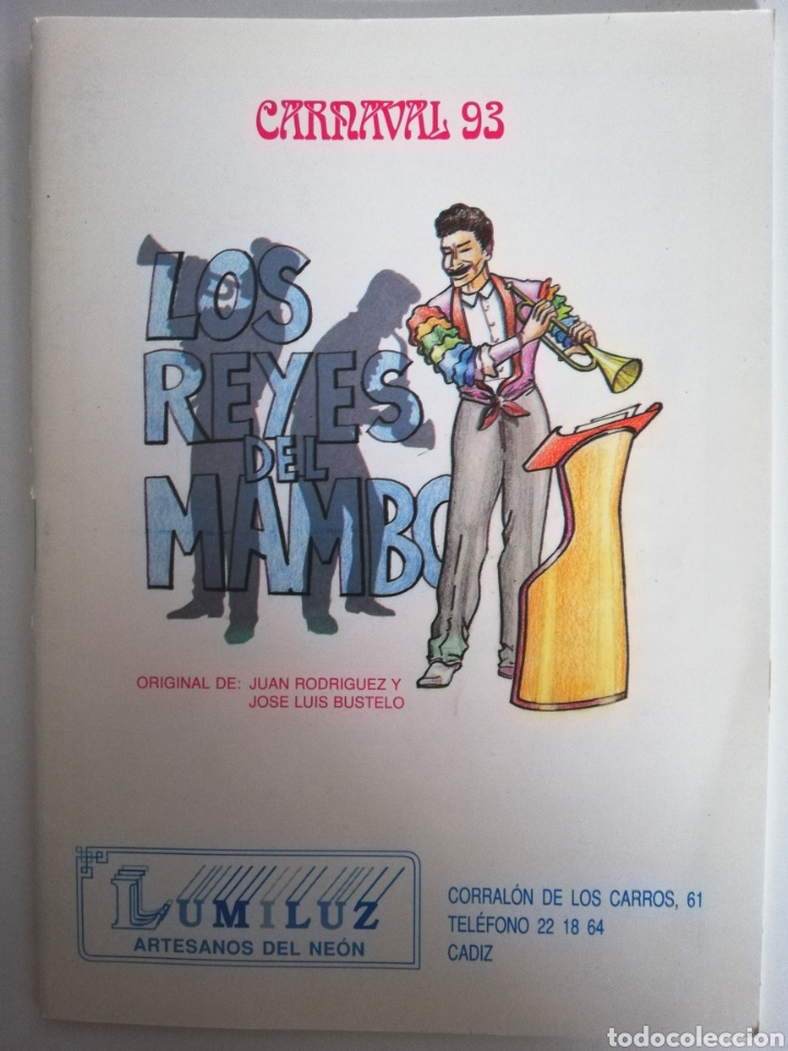 Cat&aacute;logos de M&uacute;sica: LOS REYES DEL MAMBO -Libreto Comparsa Carnaval C&aacute;diz 1993