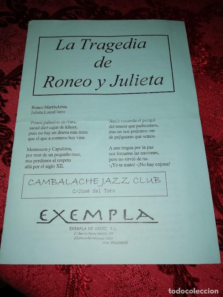 Catalogues de Musique: Carnaval de C&aacute;diz libreto romancero la tragedia de romeo y julieta