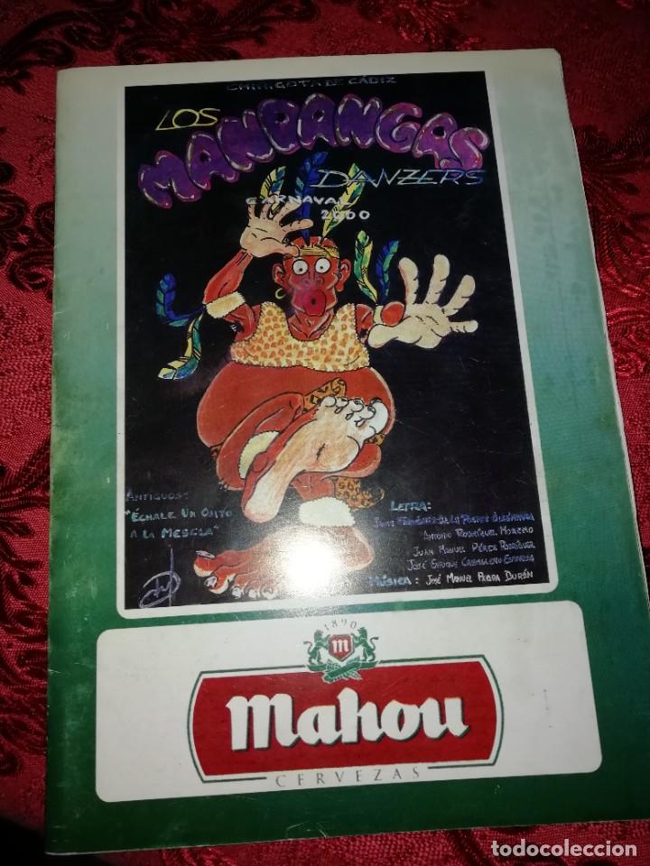 Catalogues de Musique: Carnaval de C&aacute;diz libreto chirigota los mandanga danzers a&ntilde;o 2000