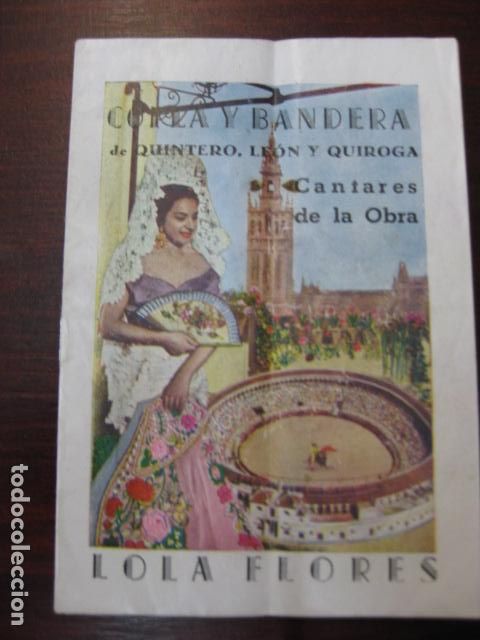 Catalogues de Musique: copla y bandera - cancionero quintero leon y quiroga cantares de la obra lola flores