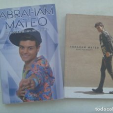 Catálogos de Música: LOTE DE ABRAHAM MATEO : LIBRO BIOGRAFIA 100 % NO OFICIAL Y LIBRO CON CD Y LETRAS CANCIONES. 2015