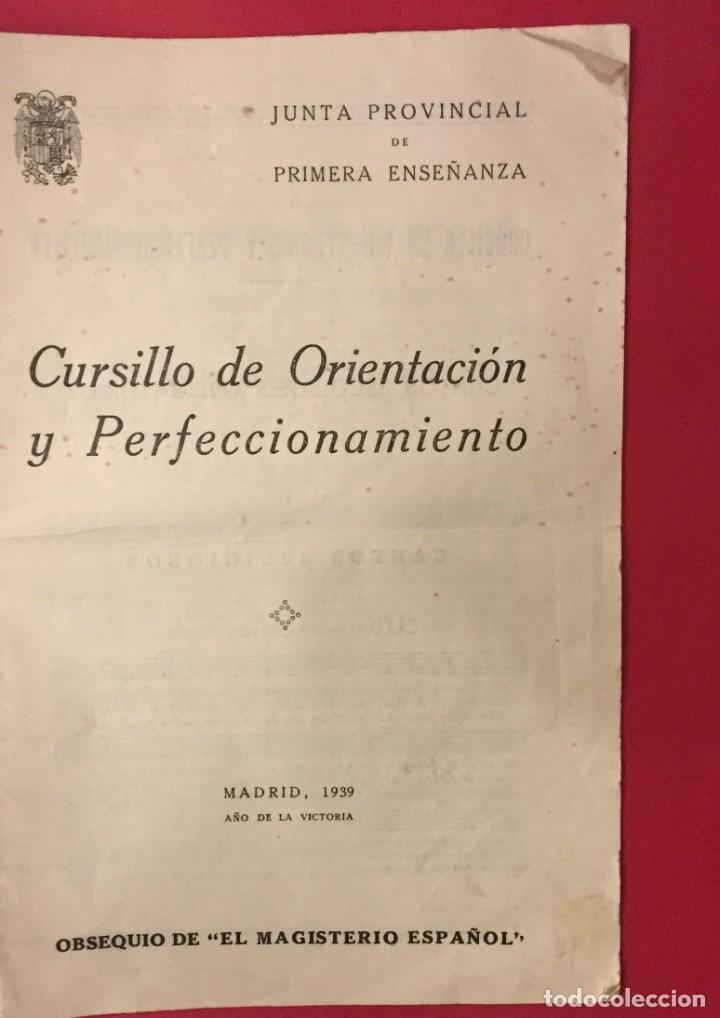 Cat&aacute;logos de M&uacute;sica: CANCIONES, CURSILLO DE ORIENTACION Y PERFECCIONAMIENTO 1939, MAGISTERIO ESPA&Ntilde;OL