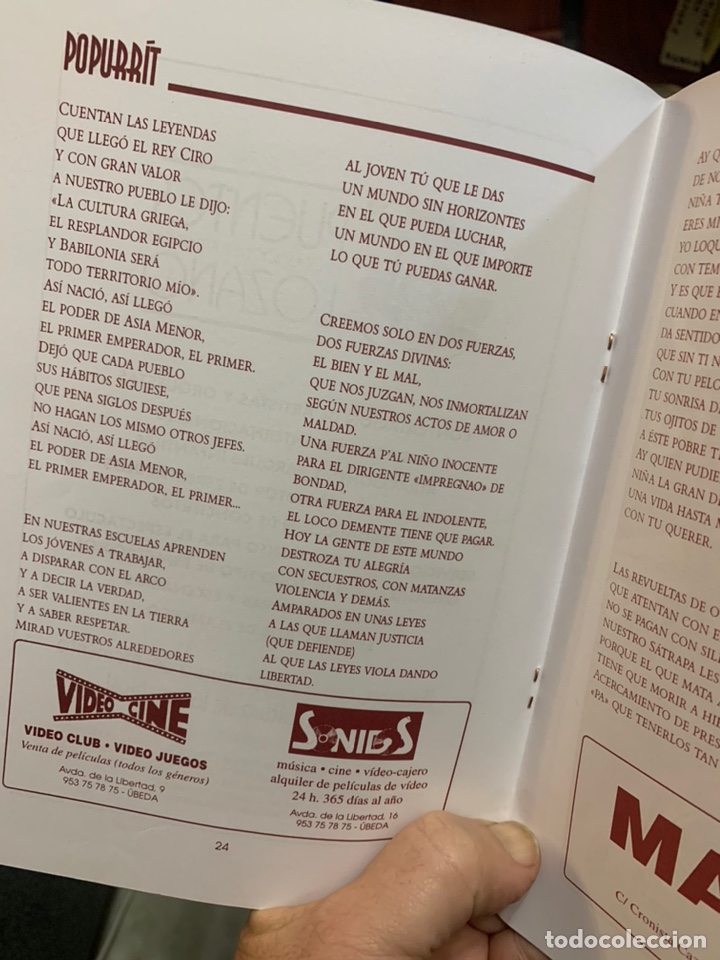 Cat&aacute;logos de m&uacute;sica: C&aacute;rnaval C&aacute;diz 2000 libreto de la comparsa de &Uacute;beda. PERSEPOLIS - Foto 2