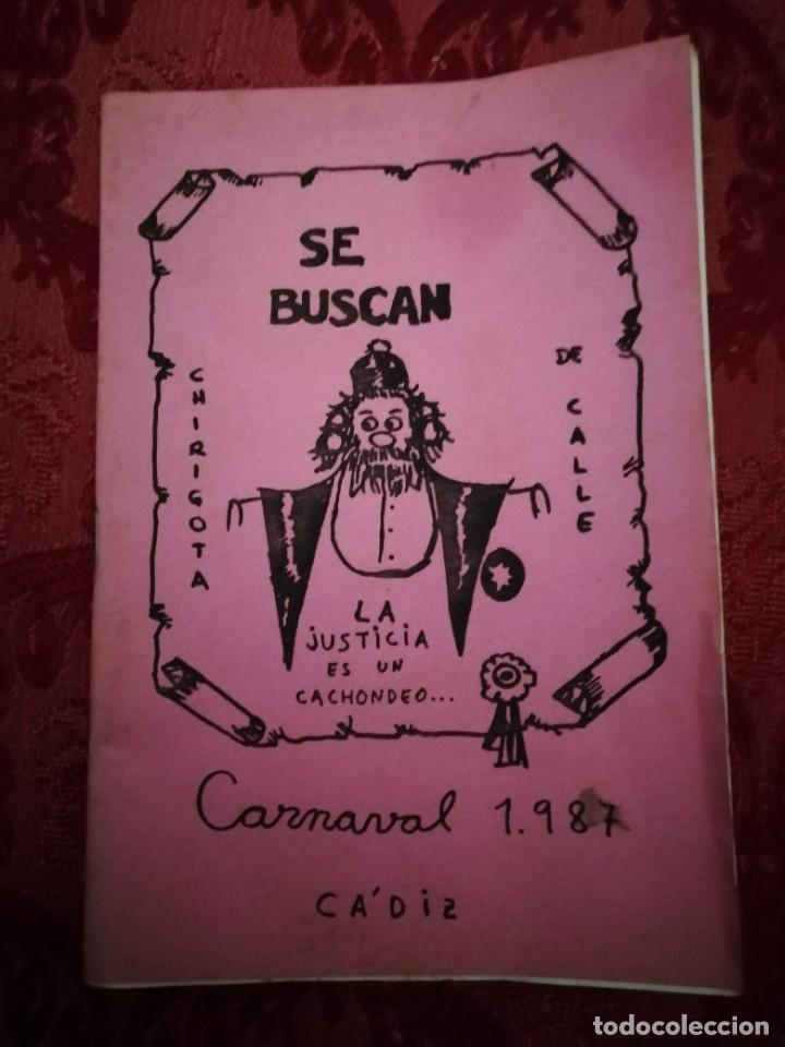 Catalogues de Musique: Carnaval de C&aacute;diz libreto chirigota ilegal La justicia es un cachondeo 1987
