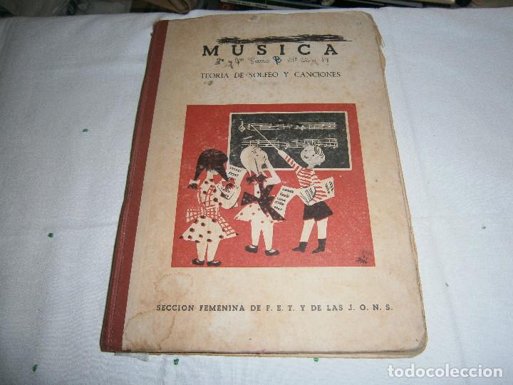 Catalogues de Musique: musica teoria de solfeo y canciones seccion femenina de F.E.T y de las J.O.N.S a&ntilde;o 1958