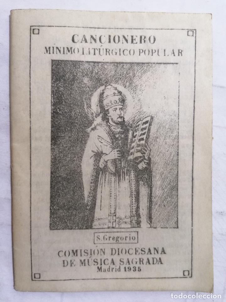 Catalogues de Musique: CANCIONERO MIMIMO LITURGICO POPULAR, COMISION DIOCESANA DE MUSICA SAGRADA, MADRID 1935