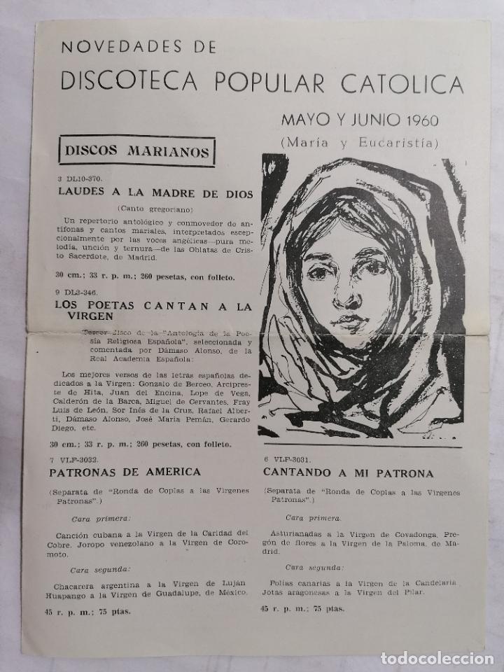 Catalogues de Musique: CATALOGO NOVEDADES DE BIBLIOTECA POPULAR CATOLICA, MAYO Y JUNIO 1960