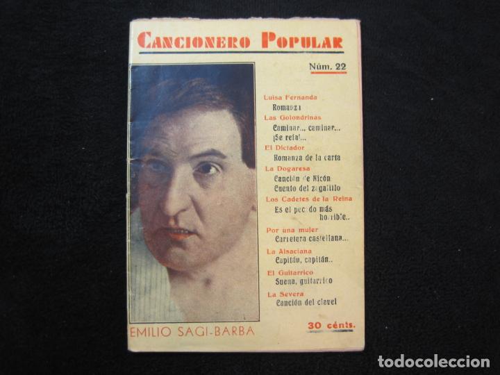 Catalogues de Musique: EMILIO SAGI BARBA-CANCIONERO-NUMERO 22-EDITORIAL ALAS-PADRE DEL JUGADOR DEL BAR&Ccedil;A-VER FOTOS-(K-2168)