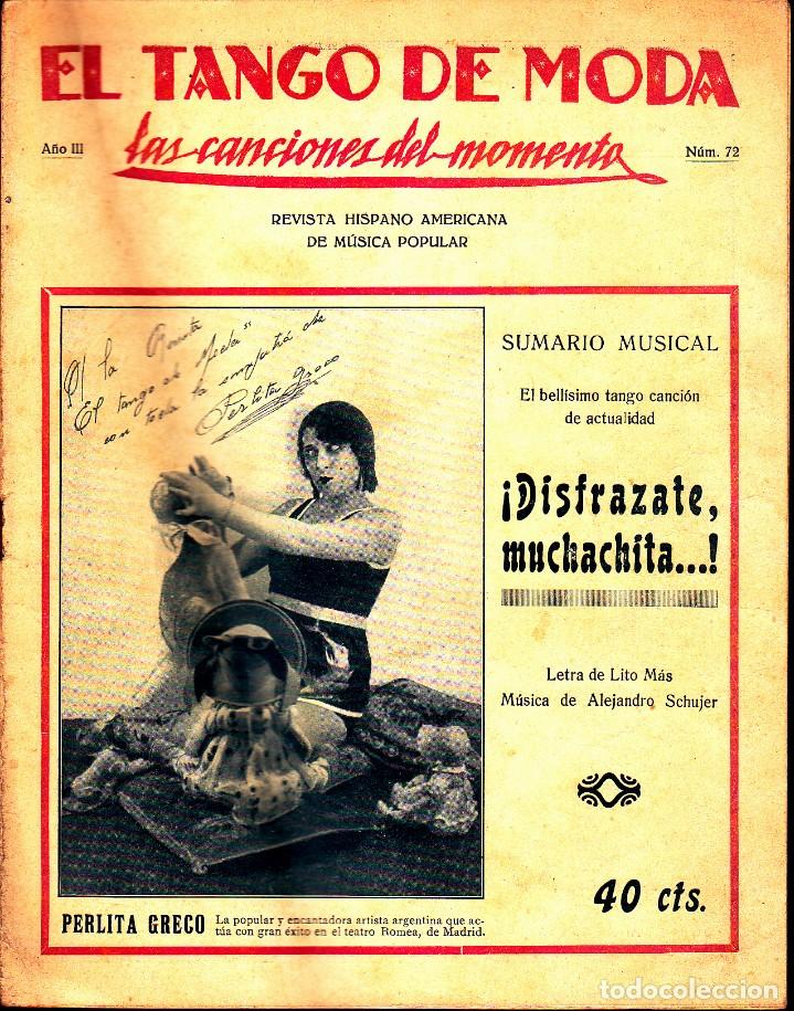 Cat&aacute;logos de m&uacute;sica: CANCIONERO EL TANGO DE MODA N&ordm; 72 - Foto 1