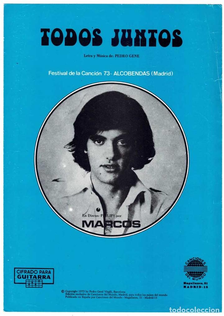 Catalogues de Musique: Cancionero Todos Juntos de Marcos con cifrado para guitarra