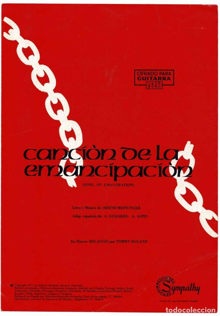 Catalogues de Musique: Cancionero Canci&oacute;n de la Emancipaci&oacute;n de Tommy Roland con cifrado para guitarra