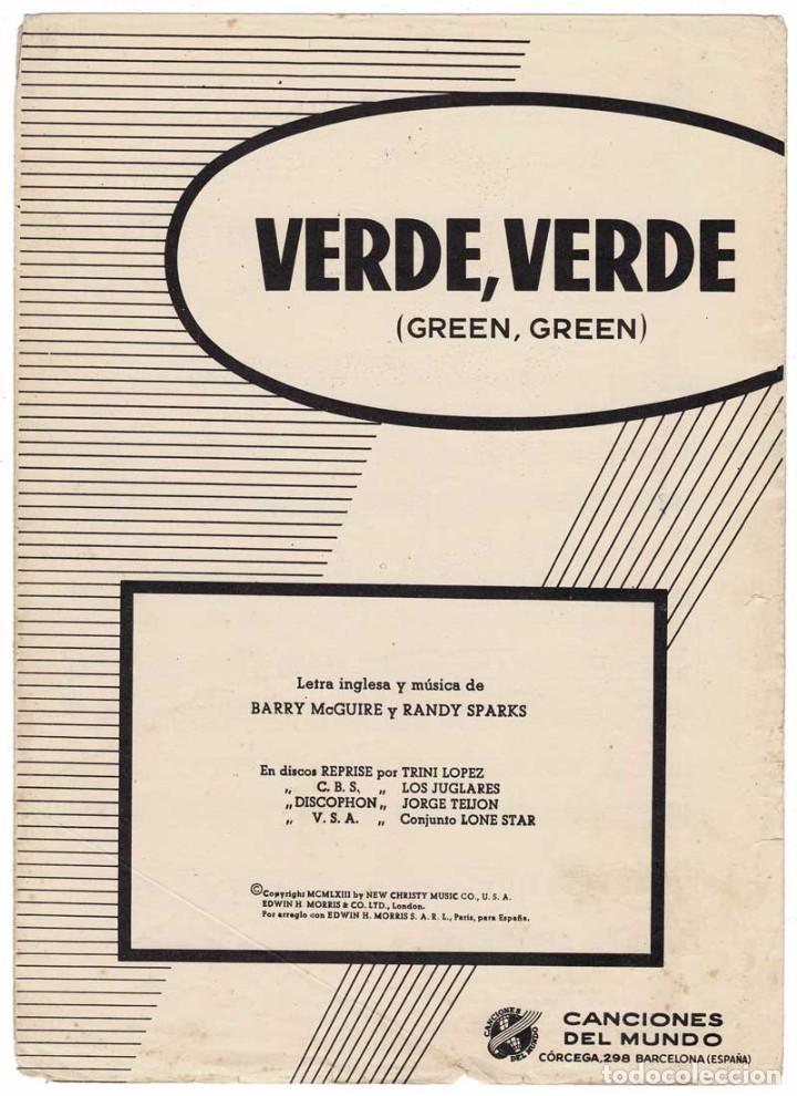 Catalogues de Musique: Cancionero Verde, Verde de Barry McGuire y Randy Sparks