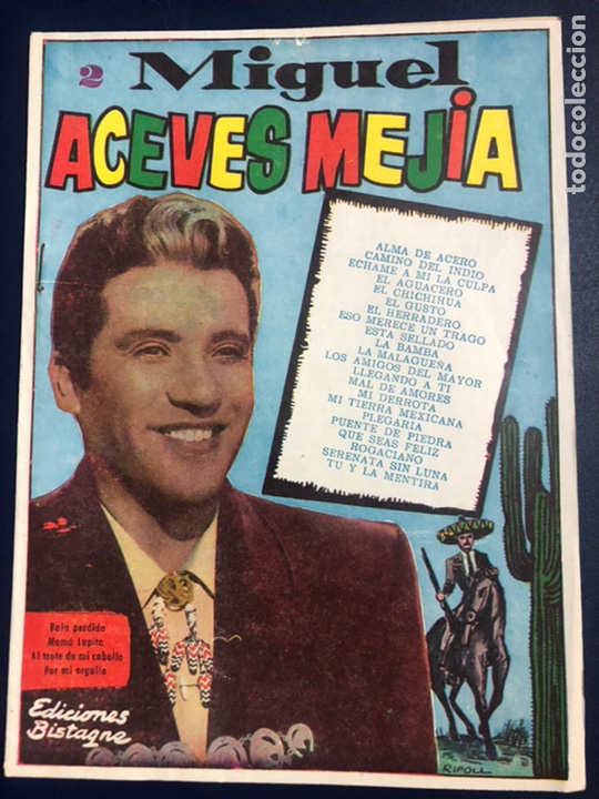 Catalogues de Musique: Cancionero Miguel aceves mejia editorial bistagne