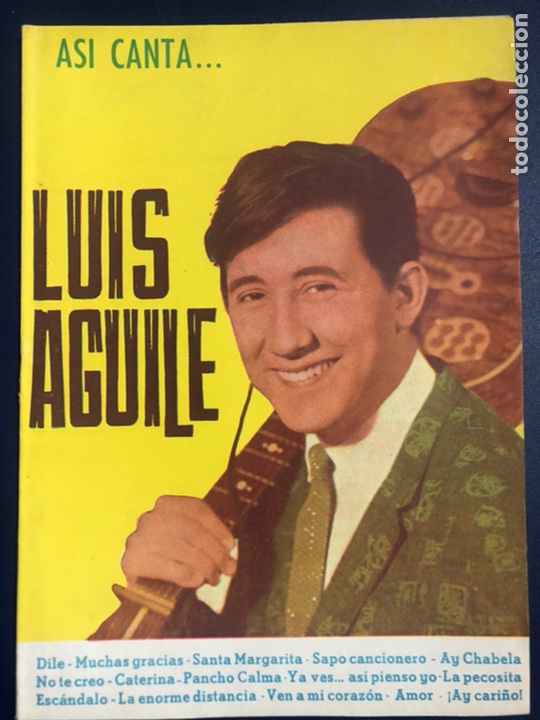 Catalogues de Musique: Cancionero as&iacute; canta luis aguile editorial alas