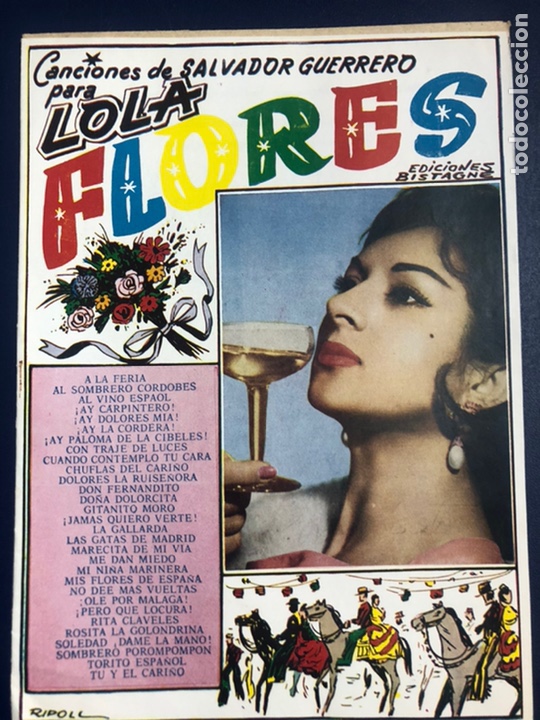 Catalogues de Musique: Cancionero de salvador guerrero para Lola flores editorial bistagne