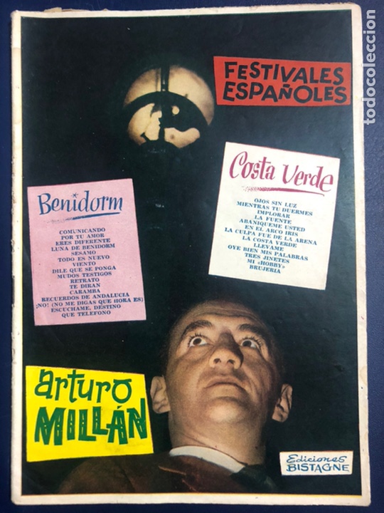 Catalogues de Musique: Cancionero festivales espa&ntilde;oles Benidorm costa verde Arturo Mill&aacute;n ediciones bistagne